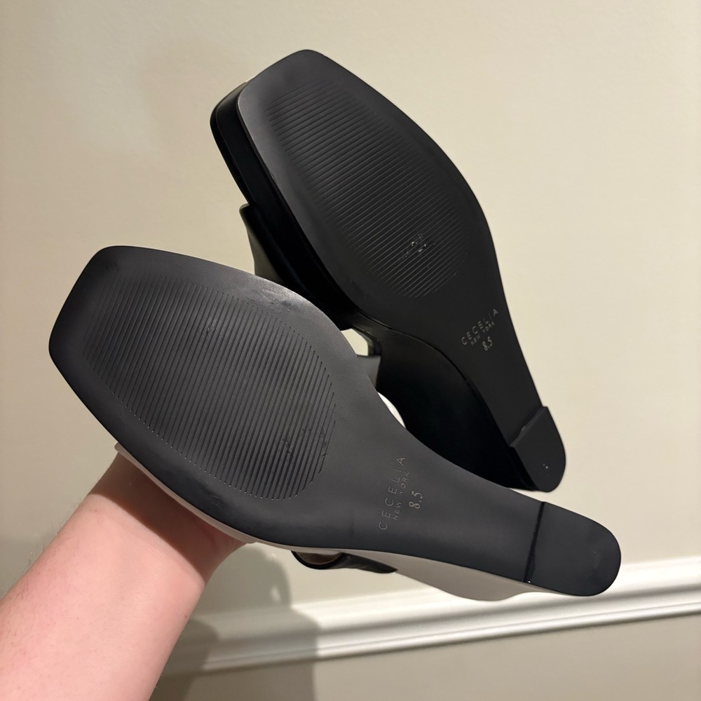 Cecelia New York Wesley Wedge Black & White Size 8.5 - Picture 8 of 10